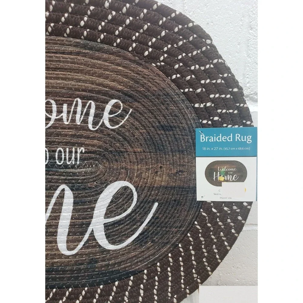 Oval Braided Kitchen Accent Rug (18